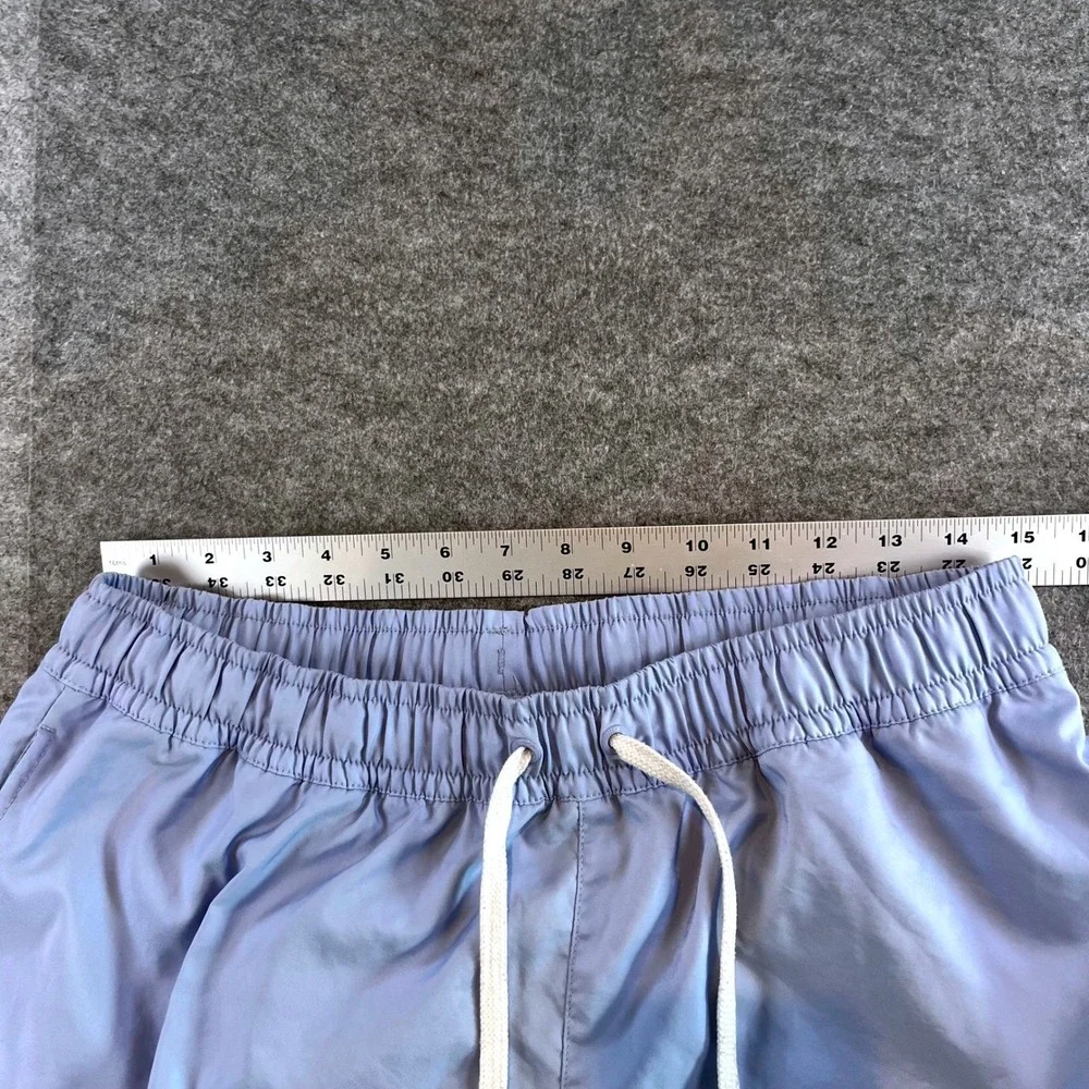 Nike Mens Swim Trunks Light Blue Sport Beach Summer Large 5 Inch Inseam Lined